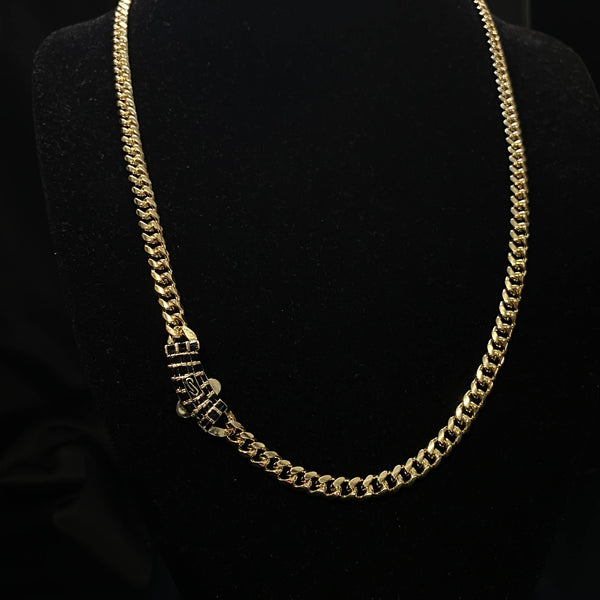 Cadena Mónaco Baguette Negro